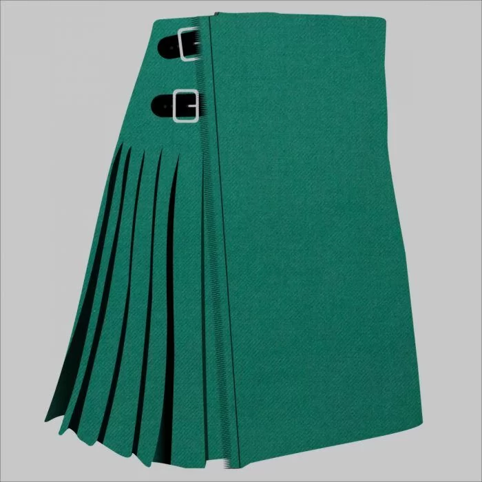 Solid Green Ancient Tartan Kilt