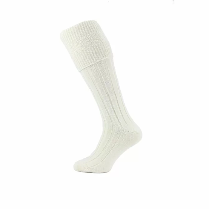 White Kilt Hose 