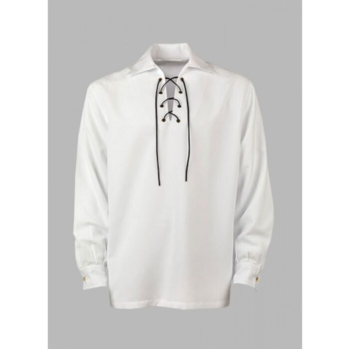 White custom made Jacobite shirt