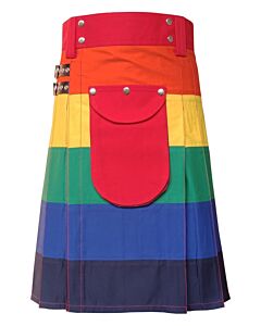 Active men rainbow utility kilt