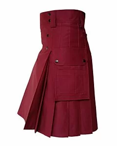 Maroon Utility Kilt