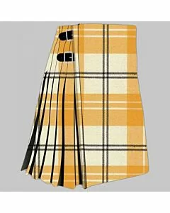 Ailsa Yellow tartan kilt