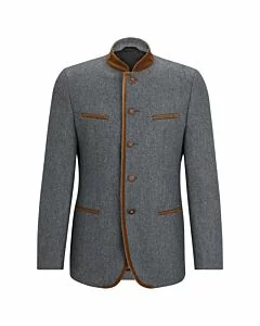 Grey Oktoberfest Tyrol German Bavarian Jacket