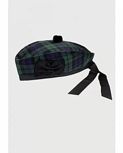 black watch tartan glengarry hat