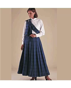 Active Women Tartan Long Skirt 