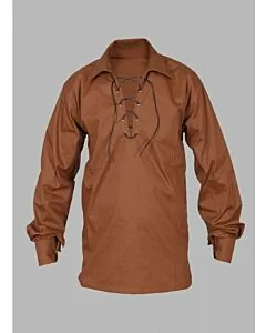 Brown custom made Jacobite shirt