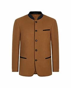 Brown Loden Trachten Jacket Oktoberfest Tyrol German Bavarian Jacket