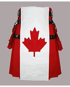 Canadian flag utility kilt