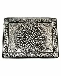 Celtic Knot Pewter Kilt Belt Buckle