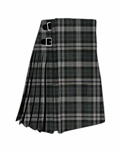 Black Scottish National Tartan Kilt
