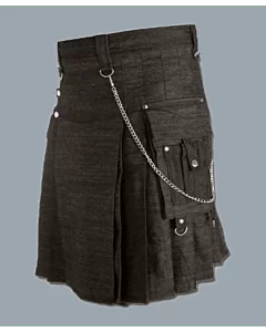 Custom Made Heavy denim kilt