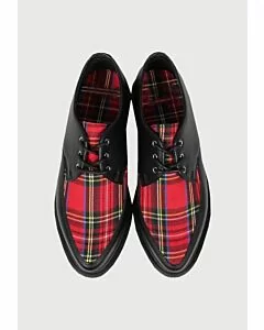 dr marten tartan leather boots