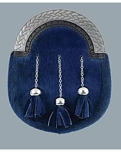 Full dress clan crest blue sporran