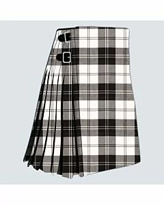 Clan Erskine Black And White Tartan Kilt