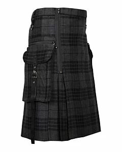 Grey Watch Tartan Utility Kilt 