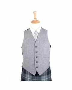 Light Grey Five Button Waistcoat  