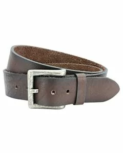 Real Brown Leather Jeans Belt 