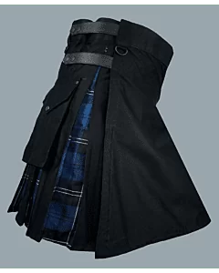 Black hybrid with pride of Scotland tartan kilt