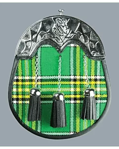 Irish tartan kilt sporran