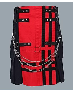 Rednavy deluxe utility fashion kilt