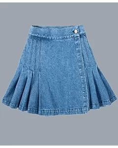 Women Blue Denim Kilt Sale 