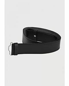 kilt belt black plain leather