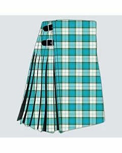 Clan Longinddry Turquoise Tartan Kilt