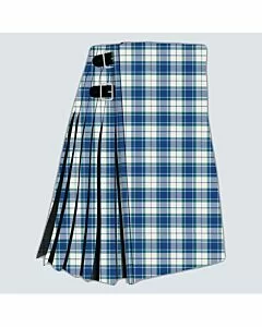 Clan Longiddry Elidon Blue Tartan Kilt