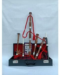MacDonald Tartan Natural Finish Bagpipe Set