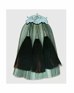 NEW SCOTS DRAGON LONG GRAY HORSE HAIR SPORRAN