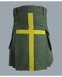 Scottish Traditional Olive Green Kilt