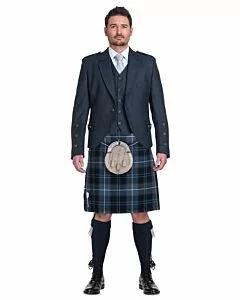 Patriot Ancient Tartan Navy Blue Jacket Complete Scottish Wedding Outfit
