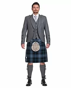 Patriot Ancient Tartan Grey Jacket Complete Scottish Wedding Outfit