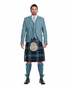 Patriot Ancient Tartan Lovat Blue Jacket Complete Scottish Wedding Outfit