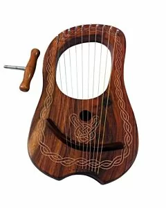Rosewood 10 String Lyre Harps