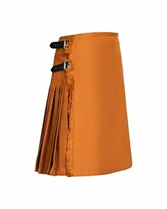 Saffron Plain Tartan Kilt