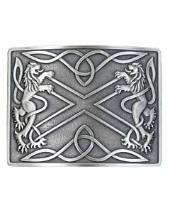 Saltire Antiqued Kilt Belt Buckle