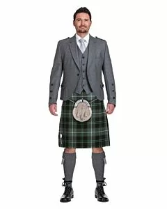 Patriot Tartan Grey Jacket Complete Scottish Wedding Outfit