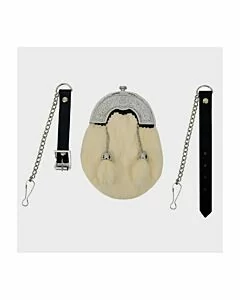 White Rabbit Fur Full Dress Sporran