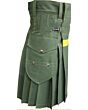 Scottish Traditional Olive Green Kilt