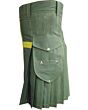 Scottish Traditional Olive Green Kilt