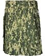 Army Green Color Kilt For Men