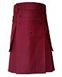 Maroon Utility Kilt