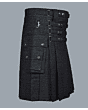 denim fashion kilt for men