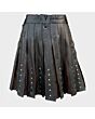 New Fashion Black And Brown Leather Kilt