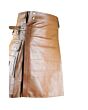 New leather Brown utility kilt