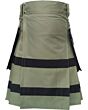 Buy New Black Olive Green Utility Skirt Kilt