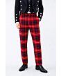 Custom Made Beautiful Fraser Red Modern Tartan Trouser 