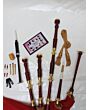 Highland New Red Velvet Gold Plated Bagpipe Set
