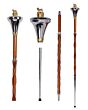 Flat Head Golden Lion Major Mace Stave & Stick